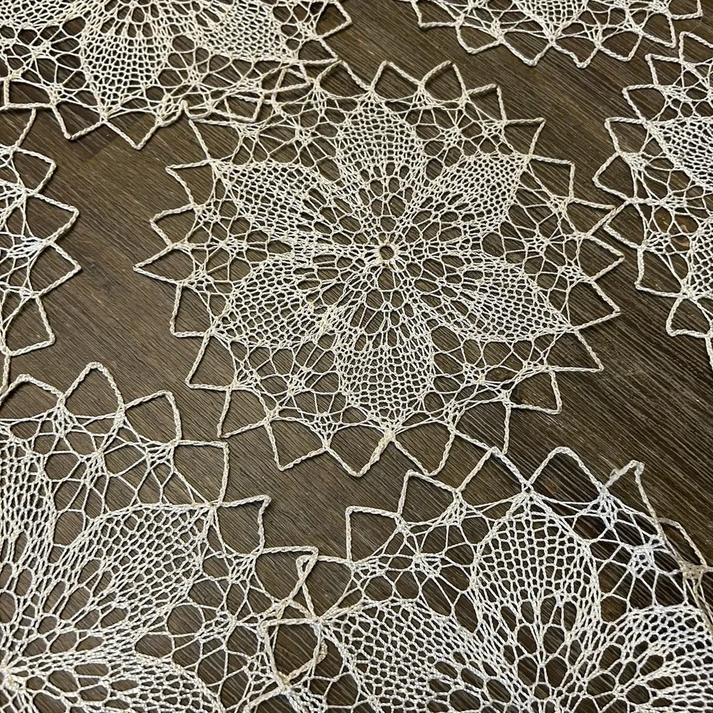 Antique Handmade Crochet Lace Doilies Lot 15 Matching Floral 8-9
